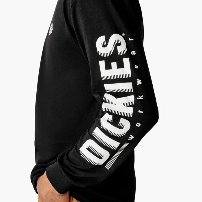 Dickies TShirts Long Sleeve Workwear Graphic TShirt Black Black kbk 8211 Men Dickies TShirts Long Sleeve Workwear Graphic TShirt Black Black kbk 8211 Men