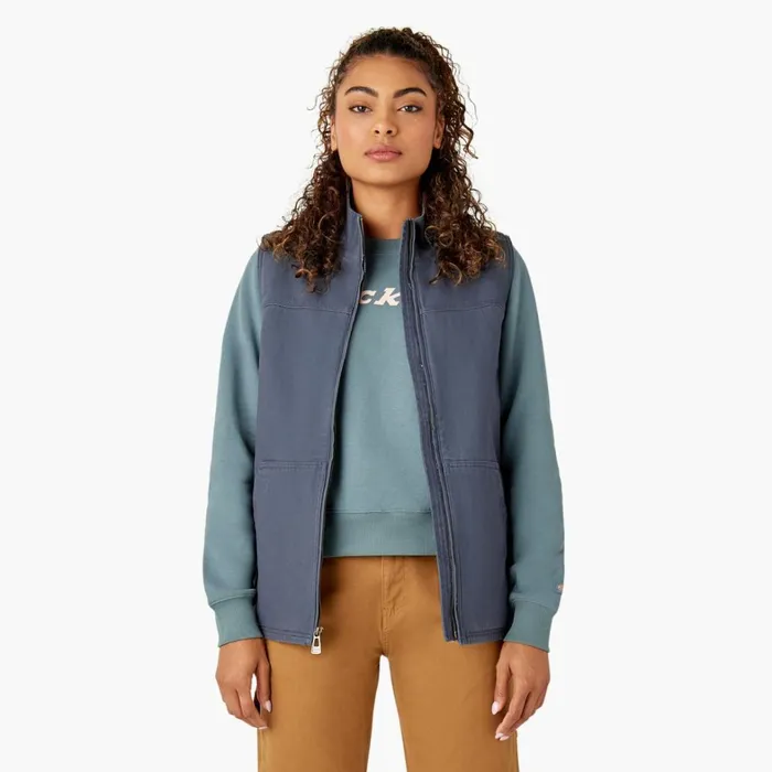 Dickies Vests Women039s Fleece Lined Duck Canvas Vest Rinsed Diesel Gray Rinsed Diesel Gray ryg 8211 Women Dickies Vests Women039s Fleece Lined Duck Canvas Vest Rinsed Diesel Gray Rinsed Diesel Gray ryg 8211 Women