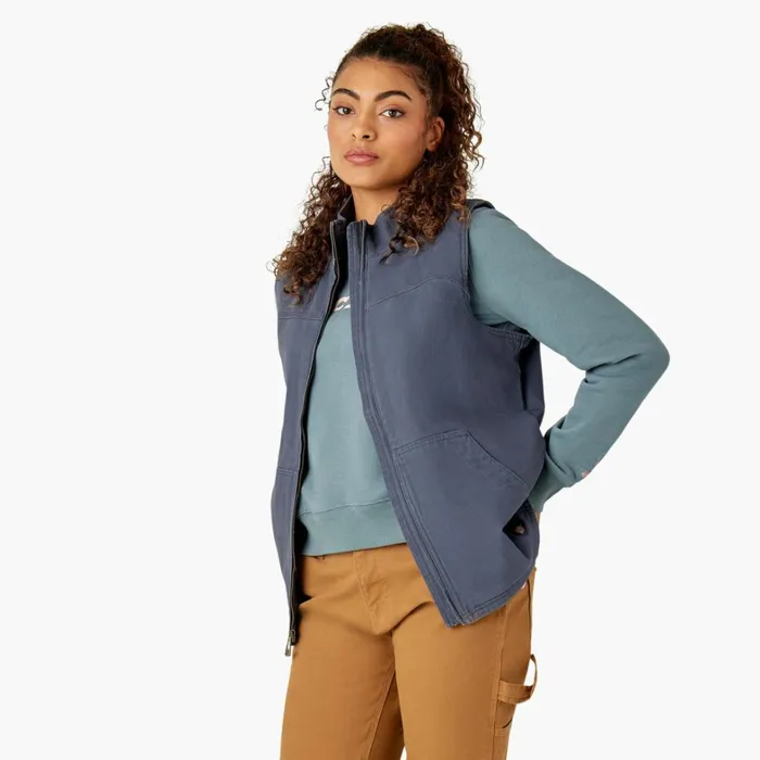 Dickies Vests Women039s Fleece Lined Duck Canvas Vest Rinsed Diesel Gray Rinsed Diesel Gray ryg 8211 Women Dickies Vests Women039s Fleece Lined Duck Canvas Vest Rinsed Diesel Gray Rinsed Diesel Gray ryg 8211 Women