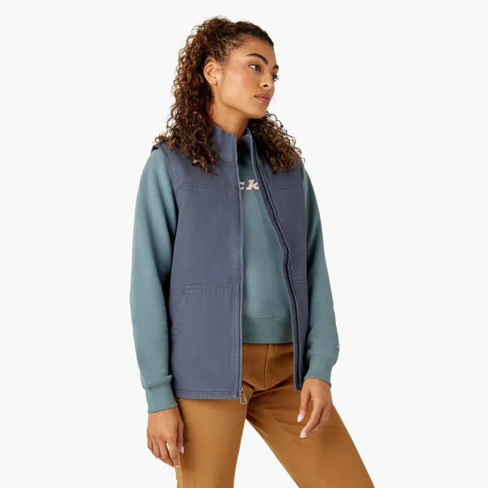 Dickies Vests Women039s Fleece Lined Duck Canvas Vest Rinsed Diesel Gray Rinsed Diesel Gray ryg 8211 Women Dickies Vests Women039s Fleece Lined Duck Canvas Vest Rinsed Diesel Gray Rinsed Diesel Gray ryg 8211 Women