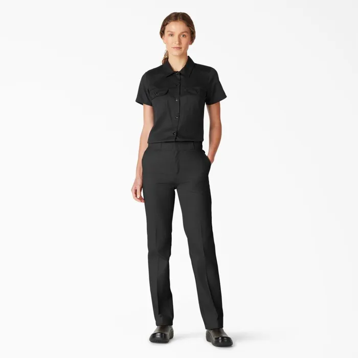 Dickies Work Pants Women039s FLEX Original Fit Work Pants Black Black bk 8211 Women Dickies Work Pants Women039s FLEX Original Fit Work Pants Black Black bk 8211 Women
