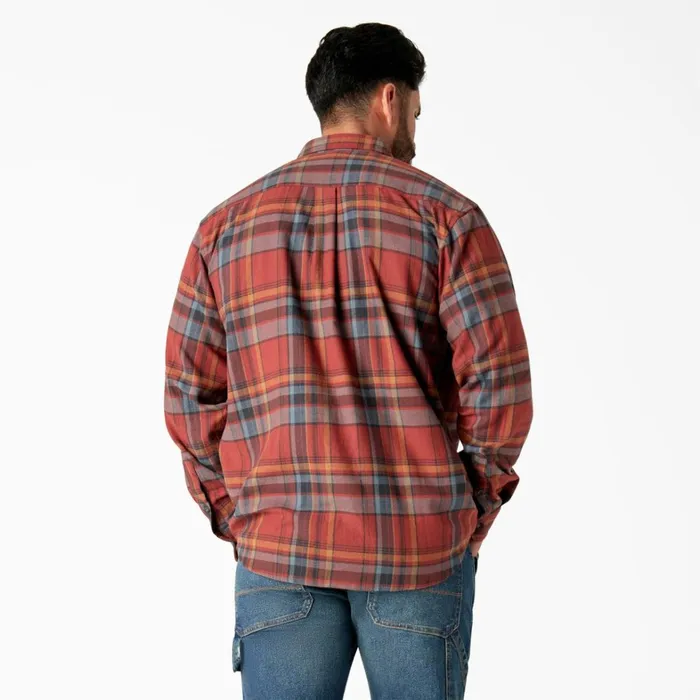 Dickies Work Shirts FLEX Long Sleeve Flannel Shirt Fired BrickMulti Plaid Fired Brickmulti Plaid a2q 8211 Men Dickies Work Shirts FLEX Long Sleeve Flannel Shirt Fired BrickMulti Plaid Fired Brickmulti Plaid a2q 8211 Men