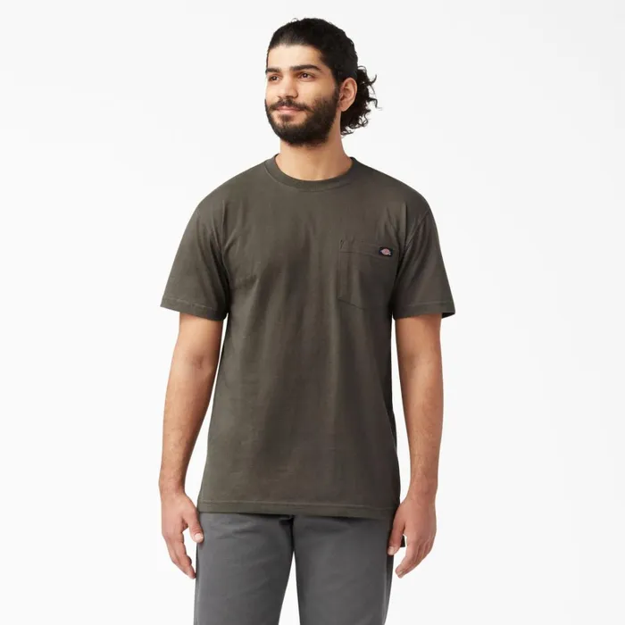 Dickies Work Shirts Heavyweight Short Sleeve Pocket TShirt Black Olive Black Olive bv 8211 Men Dickies Work Shirts Heavyweight Short Sleeve Pocket TShirt Black Olive Black Olive bv 8211 Men