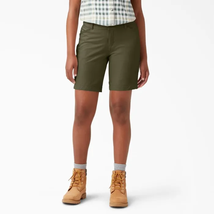 Dickies Work Shorts Women039s Cooling Relaxed Fit Shorts 9034 Military Green Military Green ml 8211 Women Dickies Work Shorts Women039s Cooling Relaxed Fit Shorts 9034 Military Green Military Green ml 8211 Women