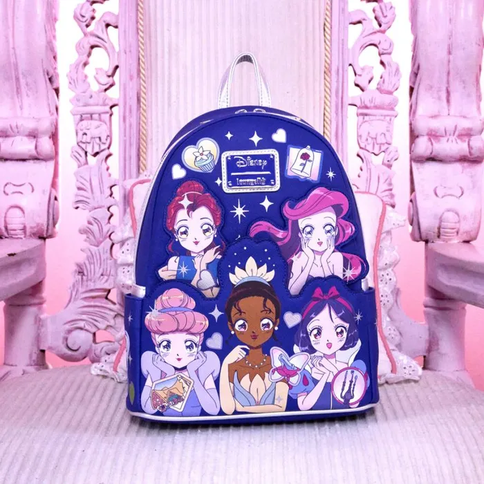 Disney Princess Manga Style Mini Backpack Unisex Loungefly Backpacks Disney Princess Manga Style Mini Backpack Unisex Loungefly Backpacks