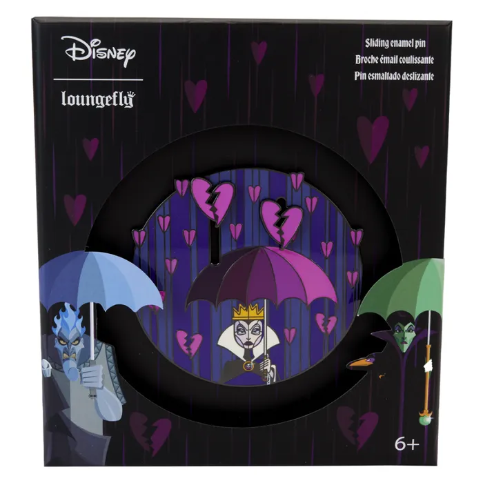 Disney Villains Curse Your Hearts 3 Unisex Loungefly Enamel Pins