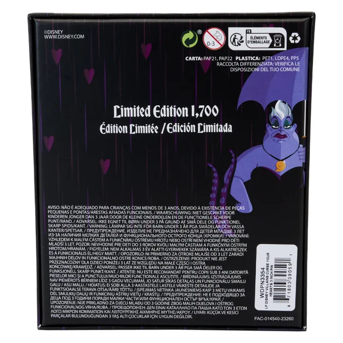 Disney Villains Curse Your Hearts 3 Unisex Loungefly Enamel Pins Disney Villains Curse Your Hearts 3 Unisex Loungefly Enamel Pins