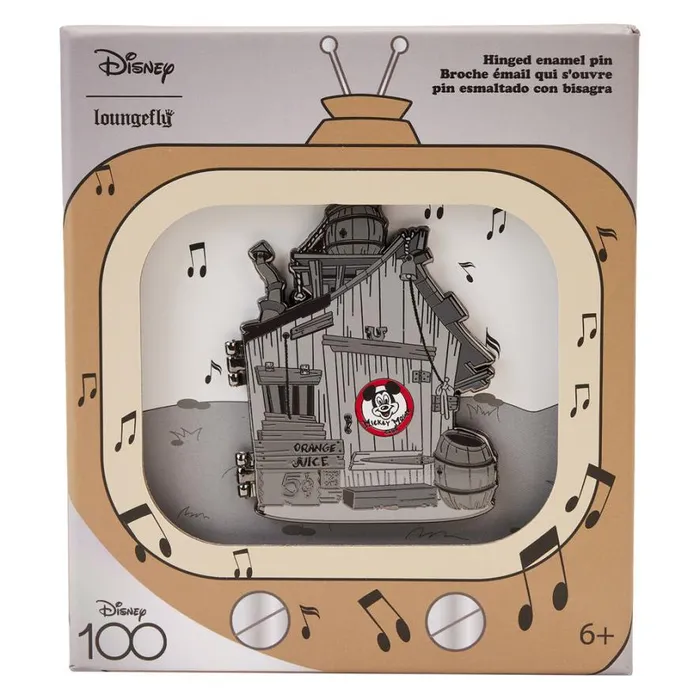 Disney100 Mickey Mouse Club Hinged Pin Unisex Loungefly Enamel Pins