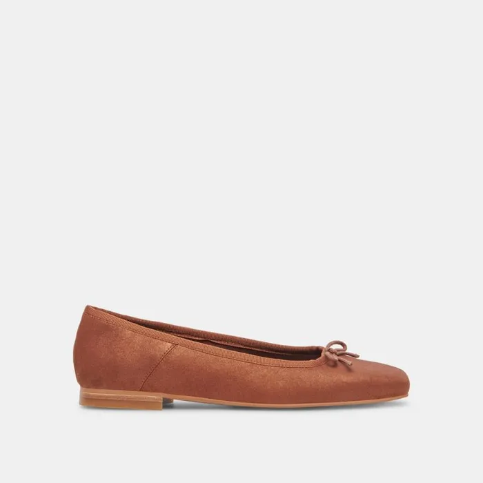 Dolce Vita Anisa Wide Ballet Flats Copper Metallic Suede Women Flats and Loafers Dolce Vita Anisa Wide Ballet Flats Copper Metallic Suede Women Flats and Loafers