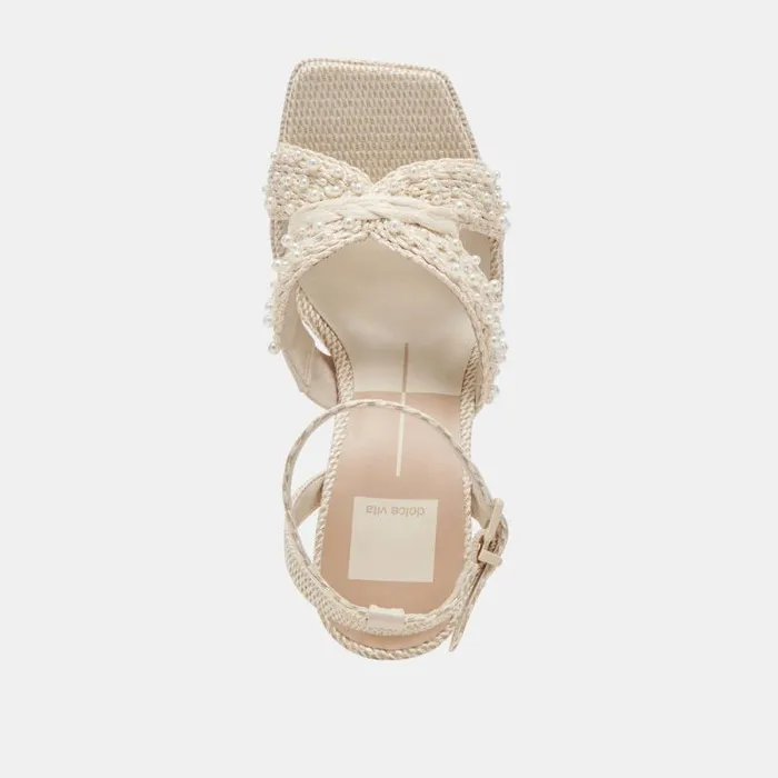 Dolce Vita Aries Pearl Heels Vanilla Pearls Women Heels