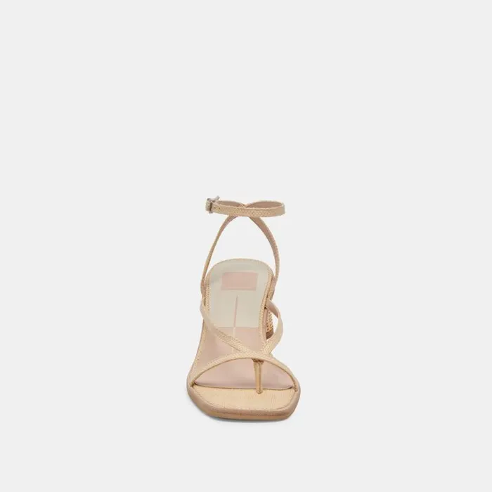 Dolce Vita Banita Sandals Lt Natural Raffia Women Heels