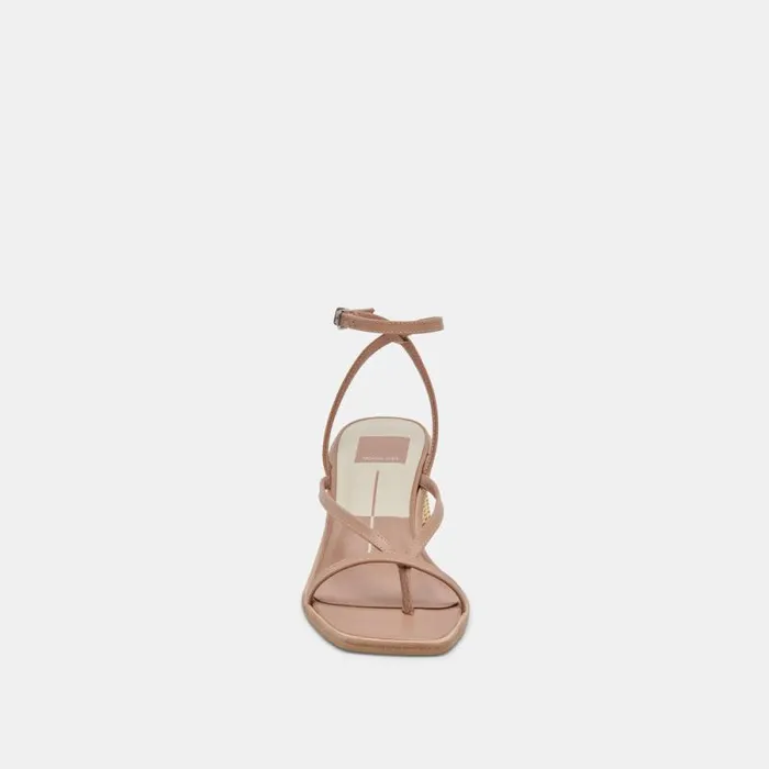 Dolce Vita Banita Wide Sandals Cafe Leather Women Sandals