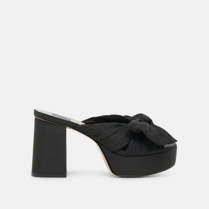 Dolce Vita Blare Heels Onyx Satin Women Heels