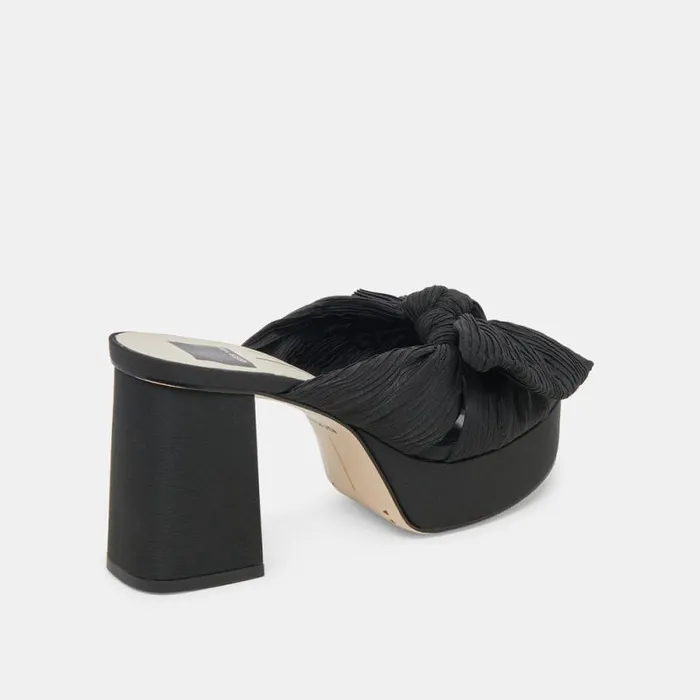 Dolce Vita Blare Heels Onyx Satin Women Heels