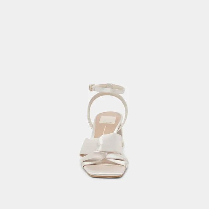 Dolce Vita Brenna Heels Ivory Satin Women Heels