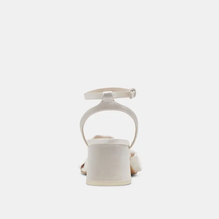 Dolce Vita Brenna Heels Ivory Satin Women Heels