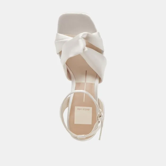 Dolce Vita Brenna Heels Ivory Satin Women Heels