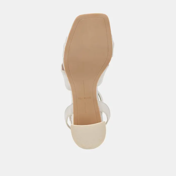 Dolce Vita Brenna Heels Ivory Satin Women Heels