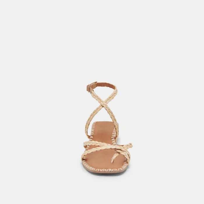 Dolce Vita Brinn Sandals Lt Natural Raffia Women Sandals