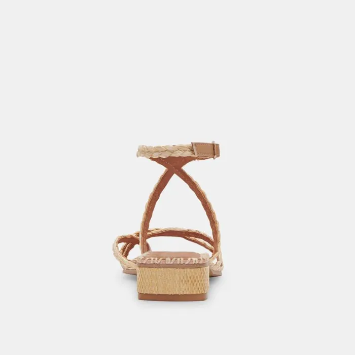 Dolce Vita Brinn Sandals Lt Natural Raffia Women Sandals