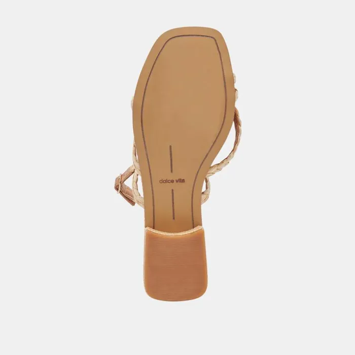 Dolce Vita Brinn Sandals Lt Natural Raffia Women Sandals