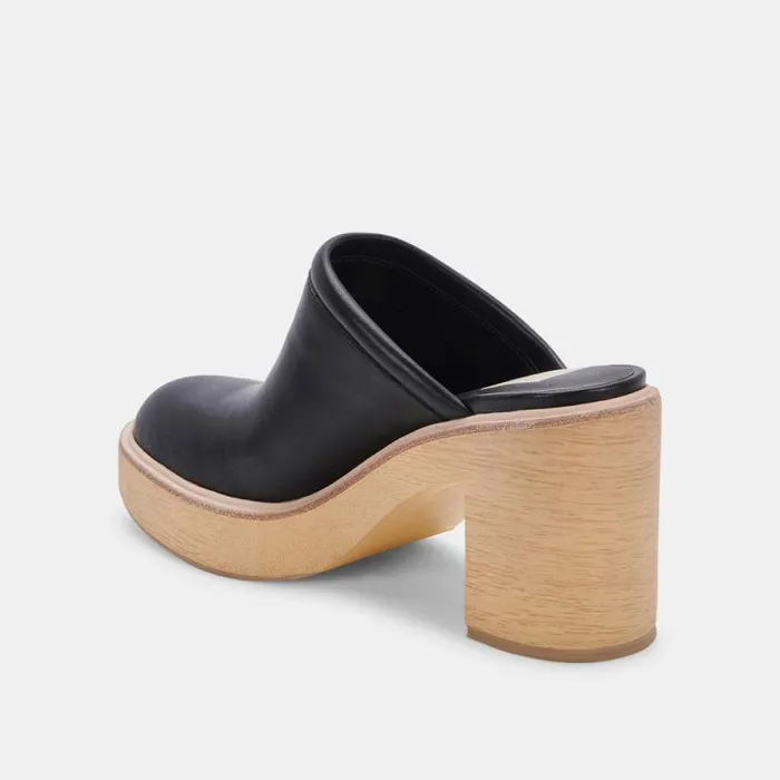 Dolce Vita Camdin Heels Black Leather Women Heels