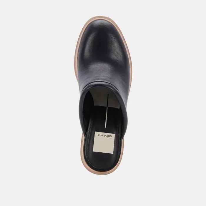 Dolce Vita Camdin Heels Black Leather Women Heels