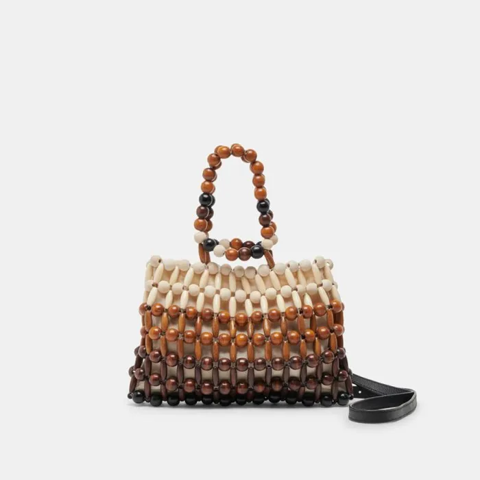 Dolce Vita Caroline Handbag Natural Multi Wood Women Handbags