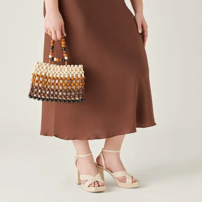 Dolce Vita Caroline Handbag Natural Multi Wood Women Handbags
