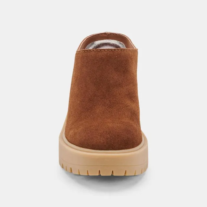 Dolce Vita Carry Heels Camel Suede Women Mules and Clogs