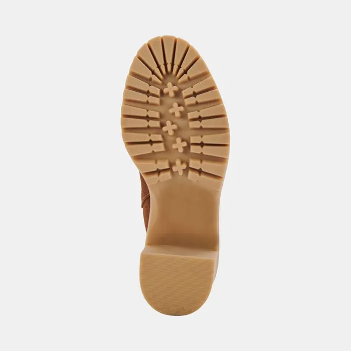 Dolce Vita Carry Heels Camel Suede Women Mules and Clogs
