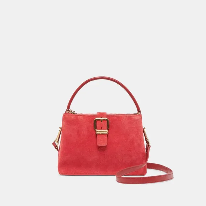 Dolce Vita Charly Crossbody Red Suede Women Handbags