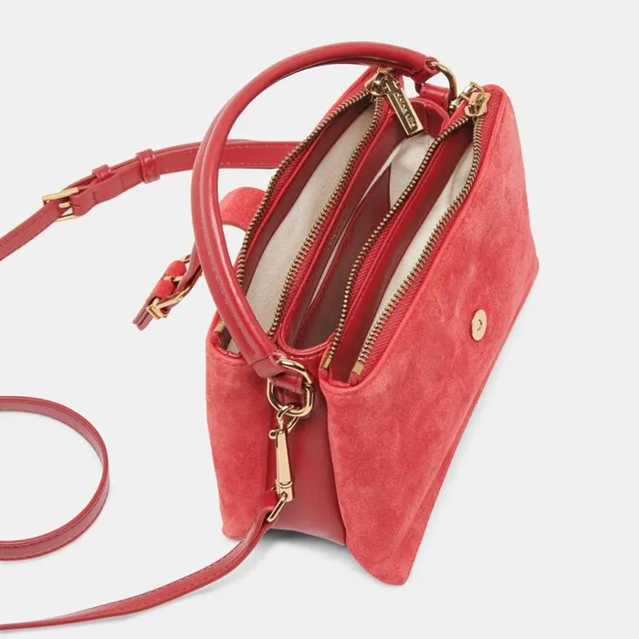 Dolce Vita Charly Crossbody Red Suede Women Handbags