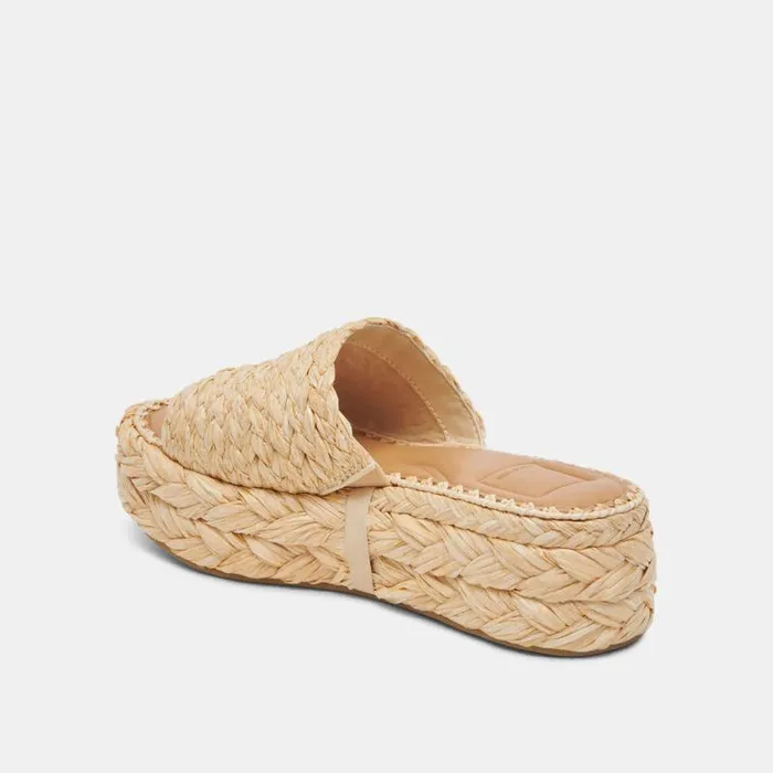 Dolce Vita Chavi Sandals Lt Natural Raffia Women Sandals
