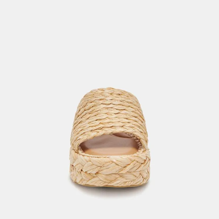 Dolce Vita Chavi Sandals Lt Natural Raffia Women Sandals