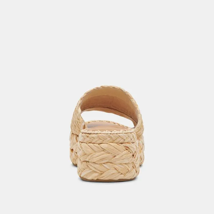 Dolce Vita Chavi Sandals Lt Natural Raffia Women Sandals
