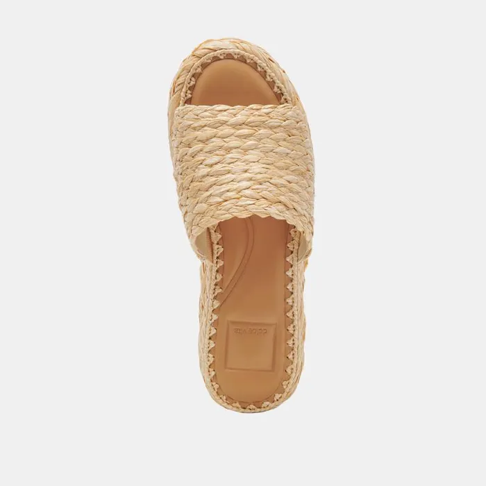 Dolce Vita Chavi Sandals Lt Natural Raffia Women Sandals