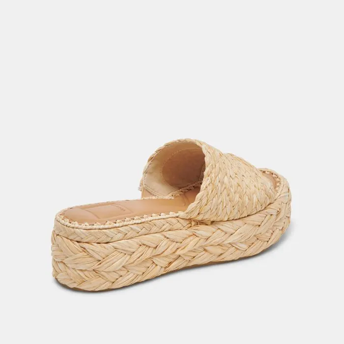 Dolce Vita Chavi Sandals Lt Natural Raffia Women Sandals