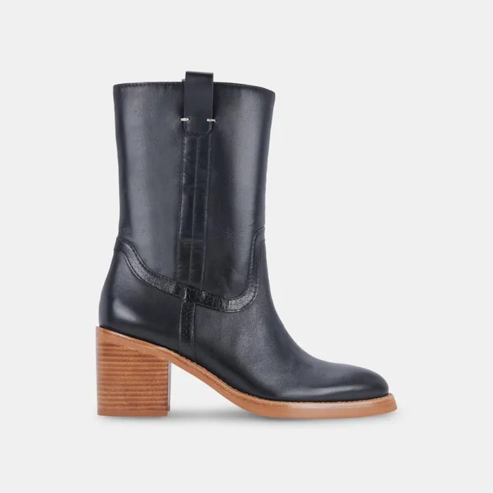 Dolce Vita Colete Boots Black Leather Women Boots and Booties