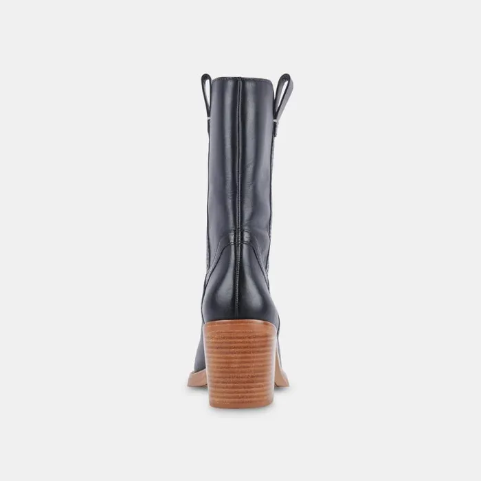 Dolce Vita Colete Boots Black Leather Women Boots and Booties