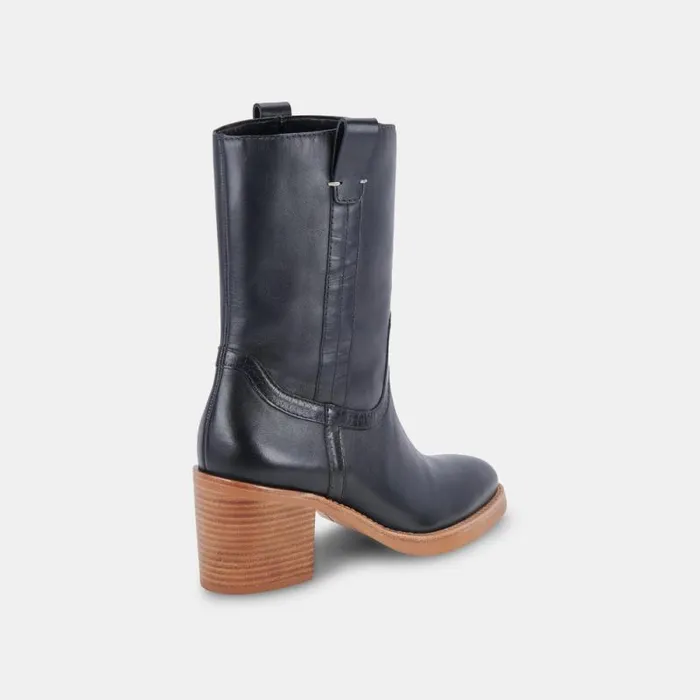 Dolce Vita Colete Boots Black Leather Women Boots and Booties