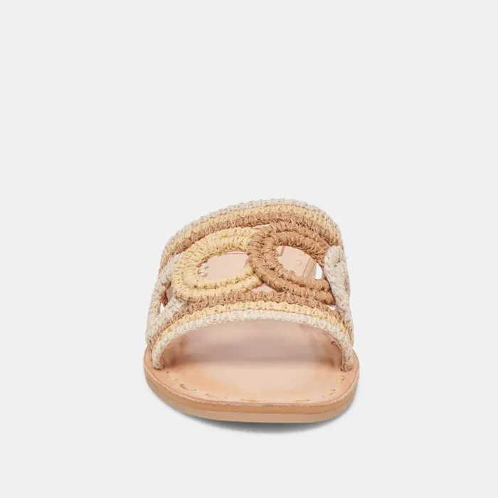 Dolce Vita Dany Sandals Natural Multi Raffia Women Sandals