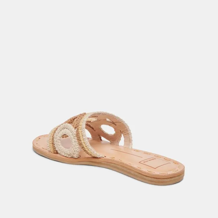 Dolce Vita Dany Sandals Natural Multi Raffia Women Sandals