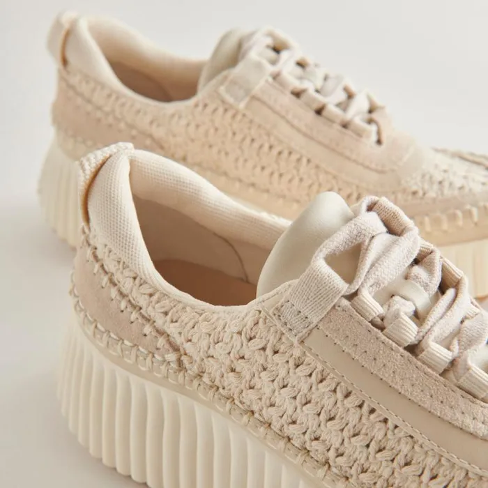 Dolce Vita Dolen Sneakers Sandstone Knit Women Sneakers
