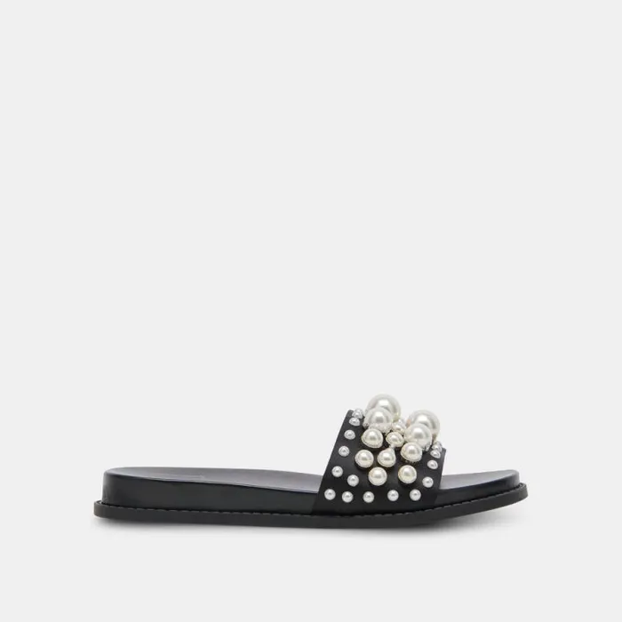 Dolce Vita Gabbi Pearl Sandals Black Pearls Women Sandals