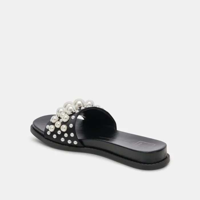 Dolce Vita Gabbi Pearl Sandals Black Pearls Women Sandals