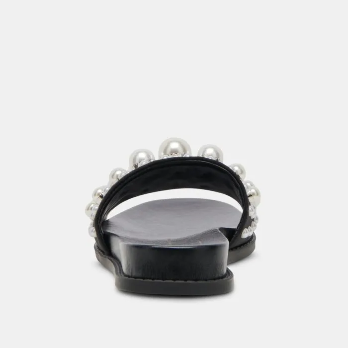 Dolce Vita Gabbi Pearl Sandals Black Pearls Women Sandals