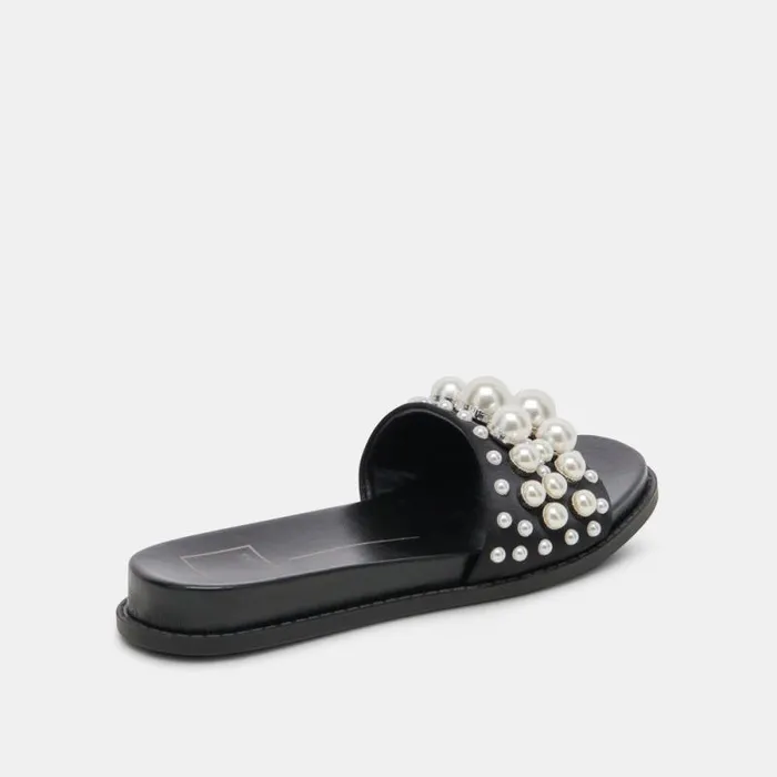Dolce Vita Gabbi Pearl Sandals Black Pearls Women Sandals