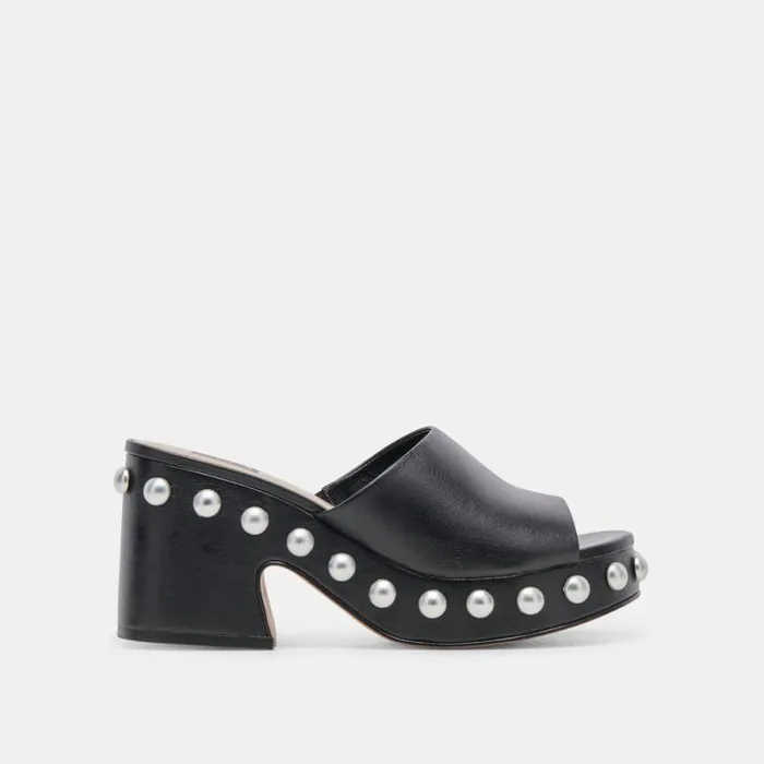 Dolce Vita Glori Heels Black Leather Women Heels