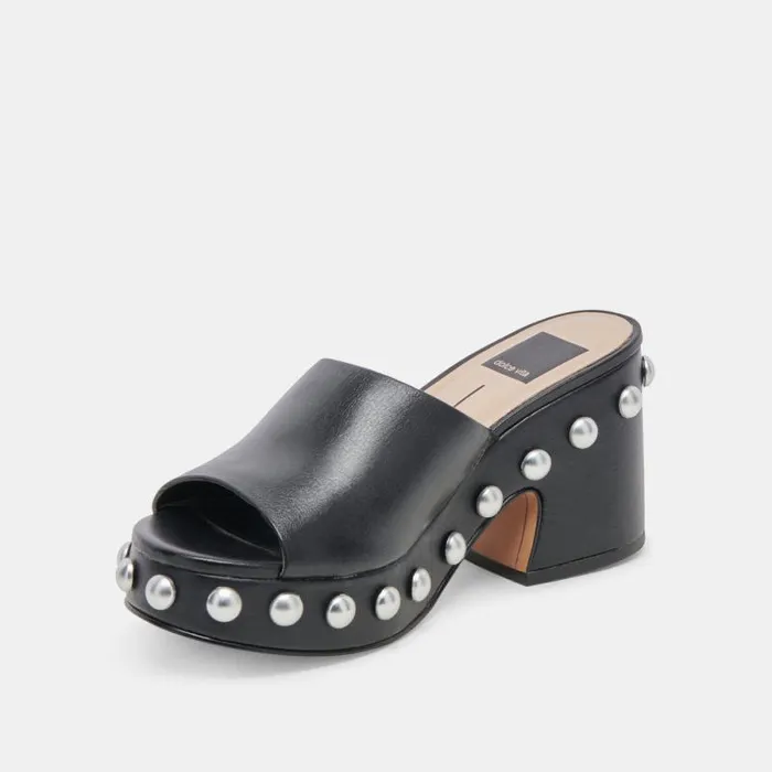 Dolce Vita Glori Heels Black Leather Women Heels